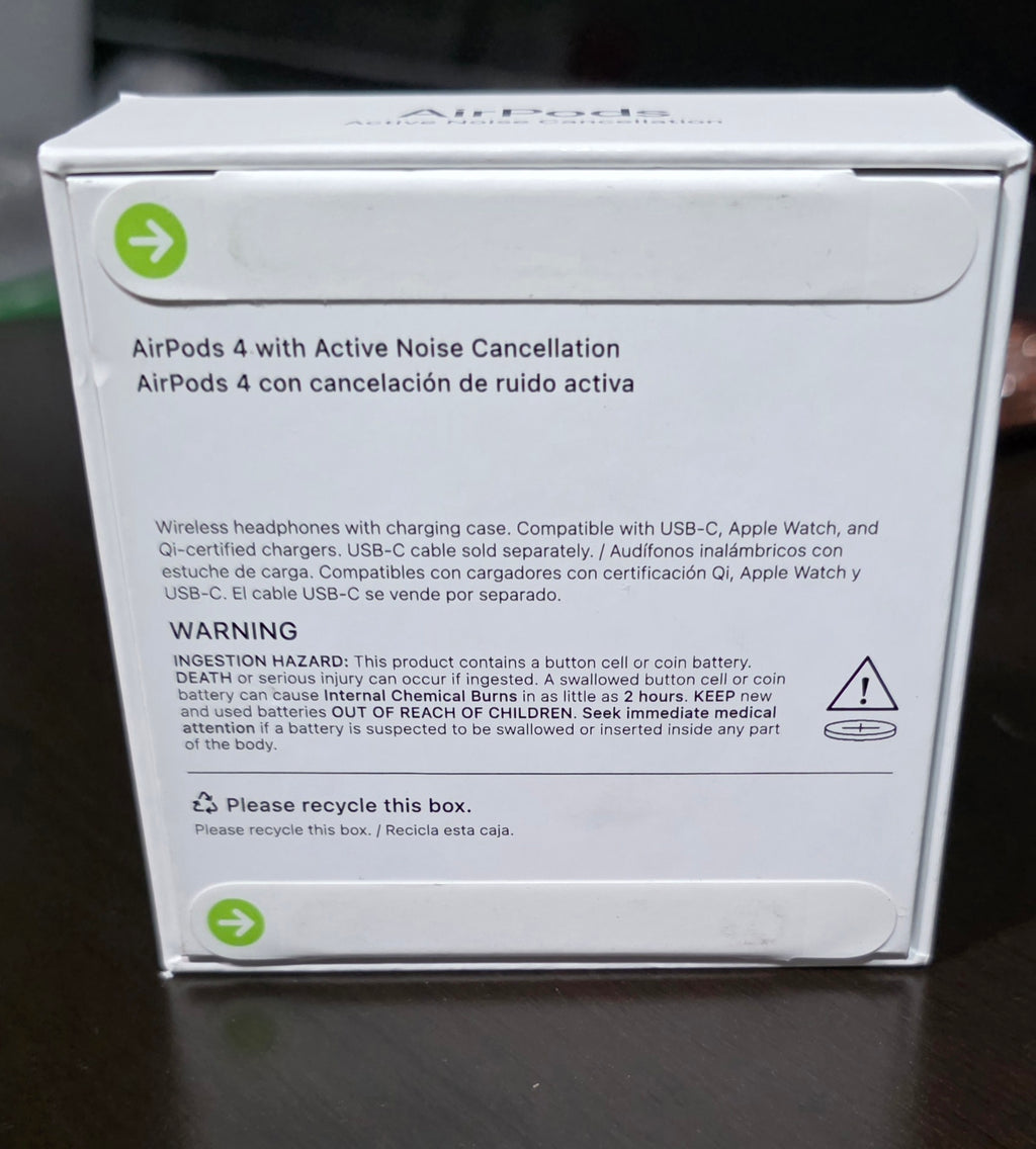 Apple AirPods 4 with Active Noise Cancellation - White