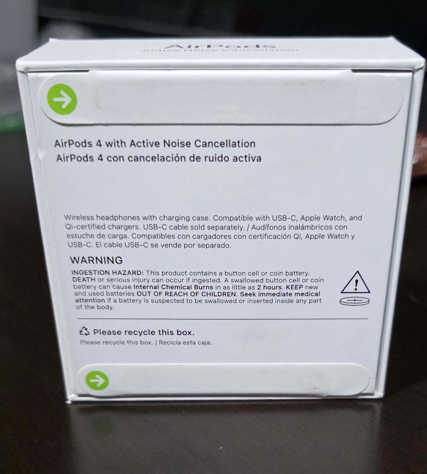 Apple AirPods 4 with Active Noise Cancellation - White